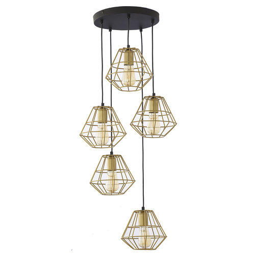 Kontrola Diamond Mm Gold Powder Pendant Lamp 5 Pł Kolo