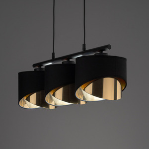 Grant Černá závěsná lampa 3 Pł small 6