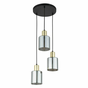 Zlatá závěsná lampa Sierra 3 Pł small 0