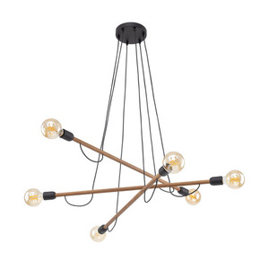 Závěsná lampa Helix Wood Walnut 6 Pł small 5