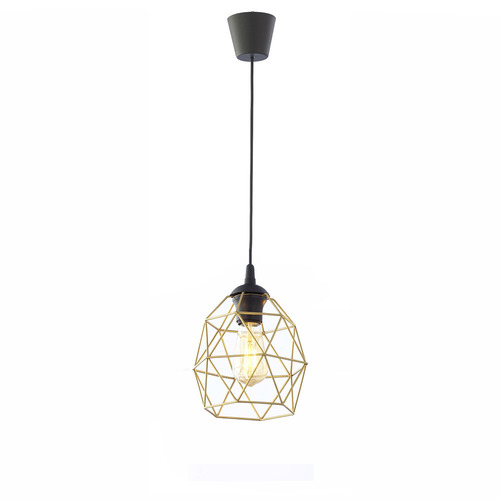 Kontrola Galaxy Black/Gold 1 Pł Malá závěsná lampa