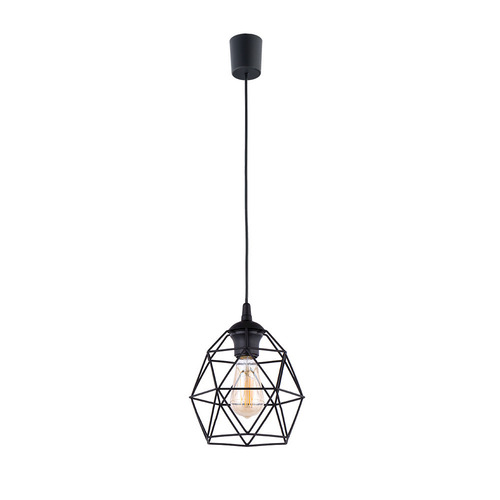 Kontrola Galaxy Black 1 Pł Malá závěsná lampa