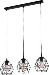Galaxy Black Pendant Lamp 3 Pł Strip. small 1
