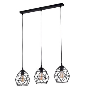 Galaxy Black Pendant Lamp 3 Pł Strip. small 0