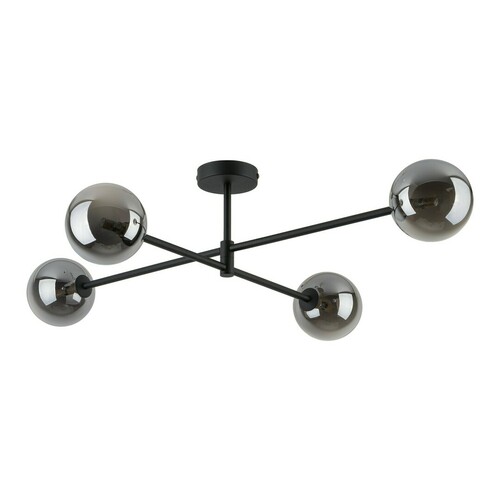 Kontrola Stropní svítidlo Sarius Black/Graphite 4 Pł.