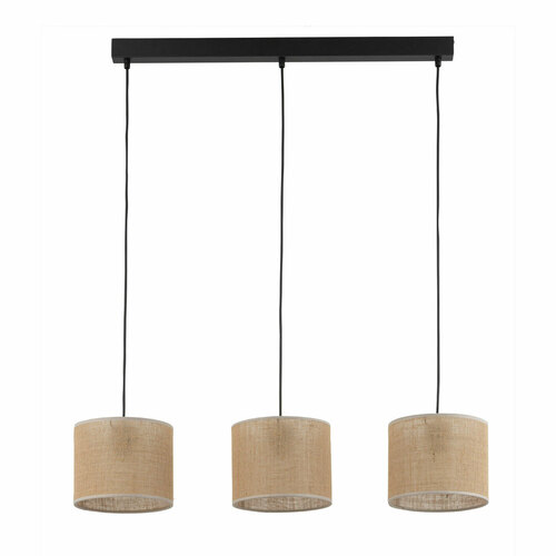 Kontrola Jutová závěsná lampa 3 Pł Strip.