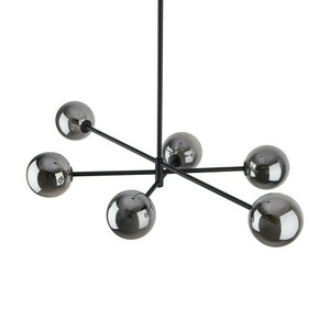 Stropní svítidlo Sarius Black/Graphite 6 Pł Tall small 3