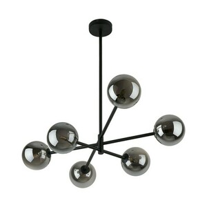 Stropní svítidlo Sarius Black/Graphite 6 Pł Tall small 6