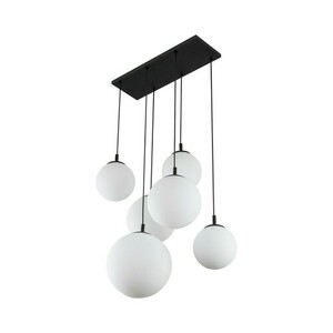 Bílá závěsná lampa Esme 6 Pł small 3
