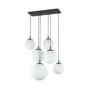 Bílá závěsná lampa Esme 6 Pł small 0