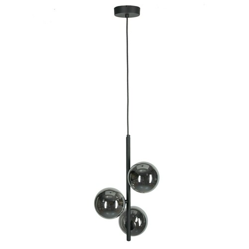 Kontrola Černá závěsná lampa Estera 3