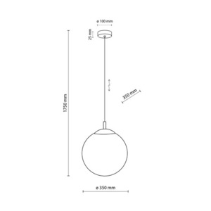 Bílá závěsná lampa Esme 1 350 Kč small 4
