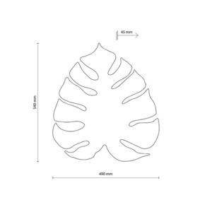 Nástěnná lampa Monstera Xl Brown 4 small 5