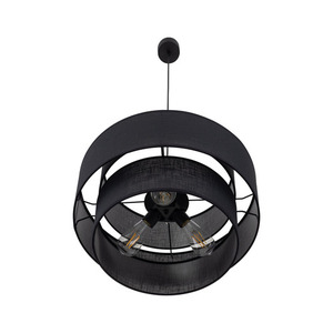 Černá závěsná lampa Calisto 3 500 small 6