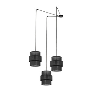 Černá závěsná lampa Calisto 3 small 1