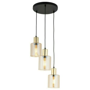 Zlatá závěsná lampa Sierra 3 Pł small 2