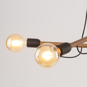 Závěsná lampa Helix Wood Walnut 4 Pł small 2