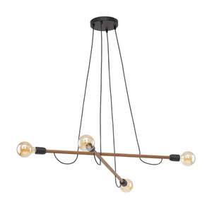 Závěsná lampa Helix Wood Walnut 4 Pł small 0