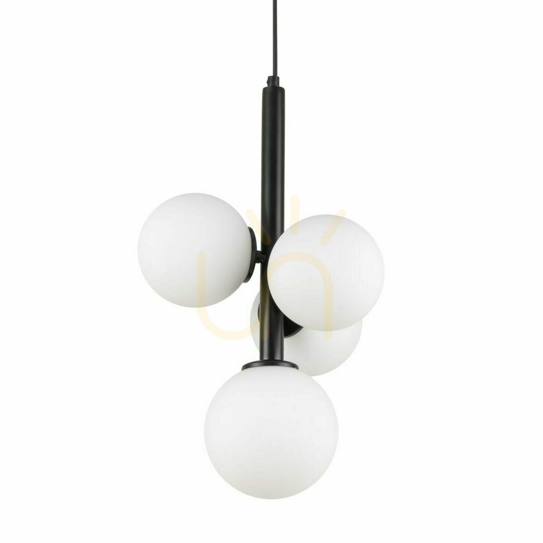 Pohled Závěsné svítidlo Sigma Perla 4 černé sklo G9 4x12W 33487 Závěsné svítidlo Sigma Perla 4 černé sklo G9 4x12W 33487