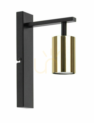 Kontrola Nástěnné svítidlo Sigma Vendo černá/mosaz GU10 10W 33699