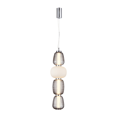 Kontrola Závěsné LED svítidlo Italux Eris 32W chrom sklo PND-98374-32W-CH
