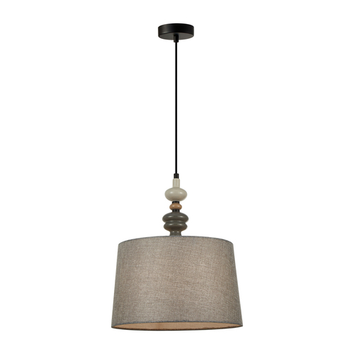 Kontrola Závěsná lampa Italux Nerom černá E27 34 cm PND-22374B-BK