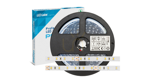 Kontrola LED pásek PRO 3Y 24V 60 LED/m 2835 SMD studená bílá, 6W, 300 LED diod, 5 m