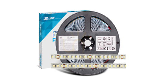 Kontrola LED pásek PRO 3Y 24V 128 LED/m 2835 SMD neutrální bílá, 12W, 130lm/W, 640 LED diod, 5 m