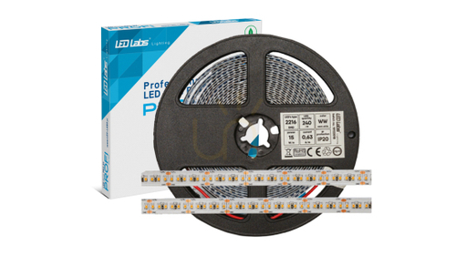 Kontrola LED pásek LED Labs PROFI 24 V, 1200 LED 2216 SMD, 15 W/m, 6500 K, CRI 90, IP65HS, 5 m