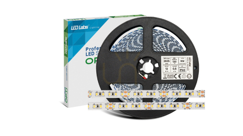 Kontrola LED pásek PRO 3YB 2835 SMD studená bílá IP65HS, 12W , 600 LED diod, 5 m