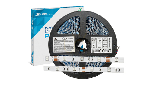 Kontrola LED pásek PRO 3Y 5050 SMD RGB IP65HS, 7,2W, 150 LED diod, 5 m