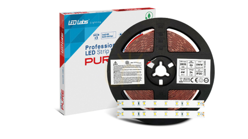 Kontrola LED pásek PRO 5Y 24V 320 LED 2835 SMD 6W 4000K RA90, 5 m