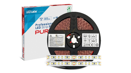 Kontrola LED pásek PRO 5Y 24V 640 LED 2835 SMD 12W 5000K RA90, 5 m