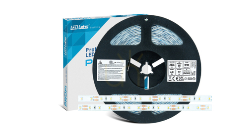 Kontrola Páska PRO 3Y 12V 300 LED 2835 SMD 4,8W WW RA90 HS, 5 m