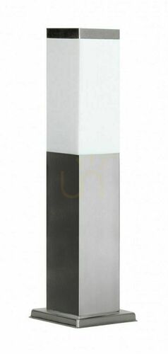 Kontrola Venkovní sloupkové světlo SU-MA INOX QUADRO 45 cm stříbrné nerez SS802-450