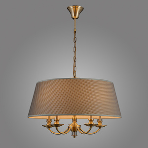 Závěsné svítidlo Italux Zanobi 5xE14 šedé hnědé PND-43272-5A small 1