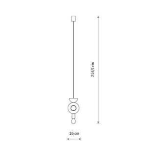 Závěsné svítidlo Nowodvorski DROPS WOOD F 11180 černo-zlaté E27 small 1