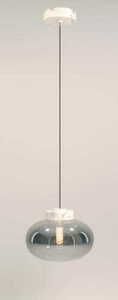 Závěsné svítidlo Max Light Moonstone P0517 z kouřového skla a bílého mramoru, 45 cm small 0