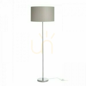 Nyc/Ron 40/25 Stojací lampa Polycotton White/Chrome 230 V Led E27 11 W. small 1