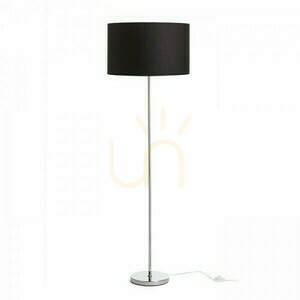 Nyc/Ron 40/25 Stojací lampa Polycotton White/Chrome 230 V Led E27 11 W. small 3