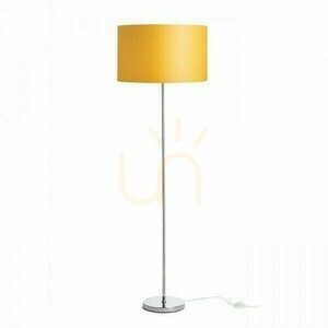 Nyc/Ron 40/25 Stojací lampa Polycotton White/Chrome 230 V Led E27 11 W. small 0