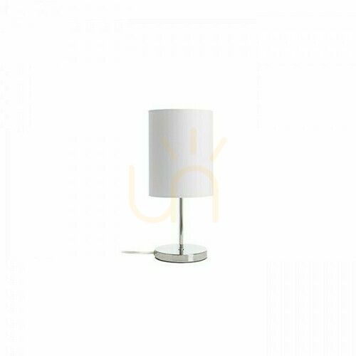 Kontrola Stolní lampa NYC/RON 15/20 RENDL R14056 bílá tkanina nikl E27 max. 15 W