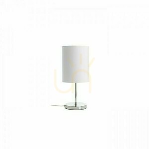Stolní lampa Nyc/Ron 15/20 Polycotton White/Nickel 230 V Led E27 7 W. small 1