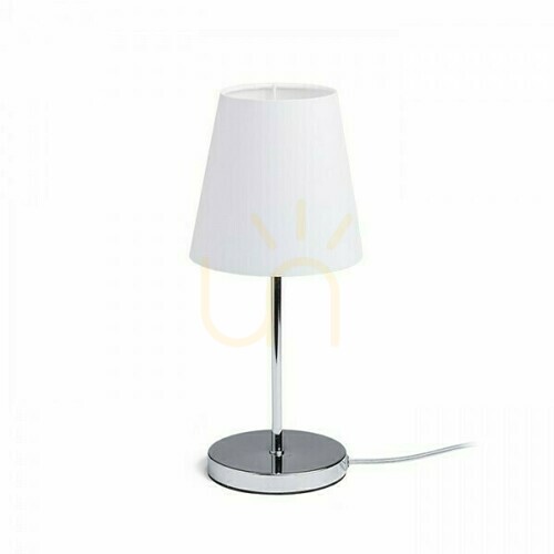 Kontrola Stolní lampa Rendl NYC/CONNY 15/15, bílý polycotton/chrom, E27 11 W