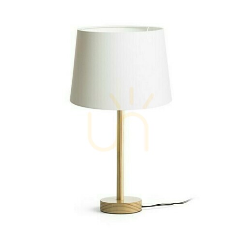 Kontrola Maui/Ambitus Stolní lampa 30 Polycotton White/Wood 230 V Led E27 11 W.
