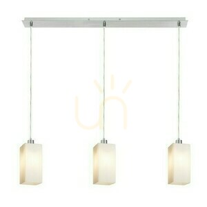 Liz Iii 80 Opálové sklo/chrom Závěsné svítidlo 230 V Led E27 3x11 W. small 1