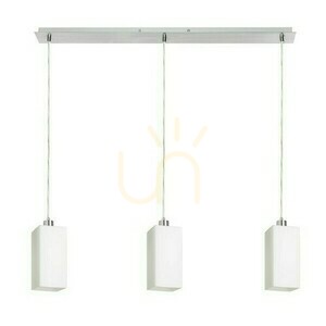 Liz Iii 80 Opálové sklo/chrom Závěsné svítidlo 230 V Led E27 3x11 W. small 0