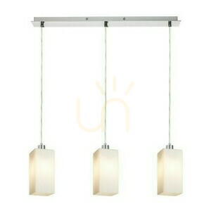 Závěsné svítidlo Rendl LIZ III 60 lišta chrom opálové sklo 3 × E27 15 W 62 cm small 1