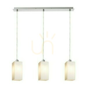 Liz Iii 60 Opálové sklo/matný nikl Závěsné svítidlo 230 V Led E27 3x11 W. small 1