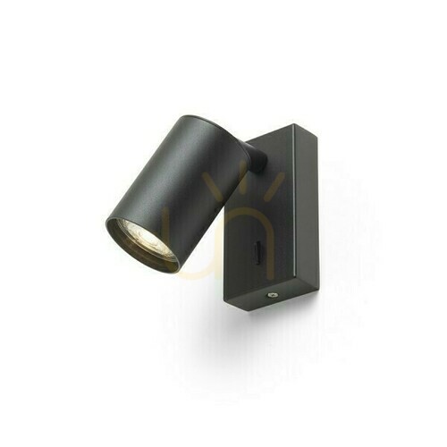 Kontrola Nástěnné svítidlo Dude Wall Lamp Black 230 V Led Gu10 9 W.